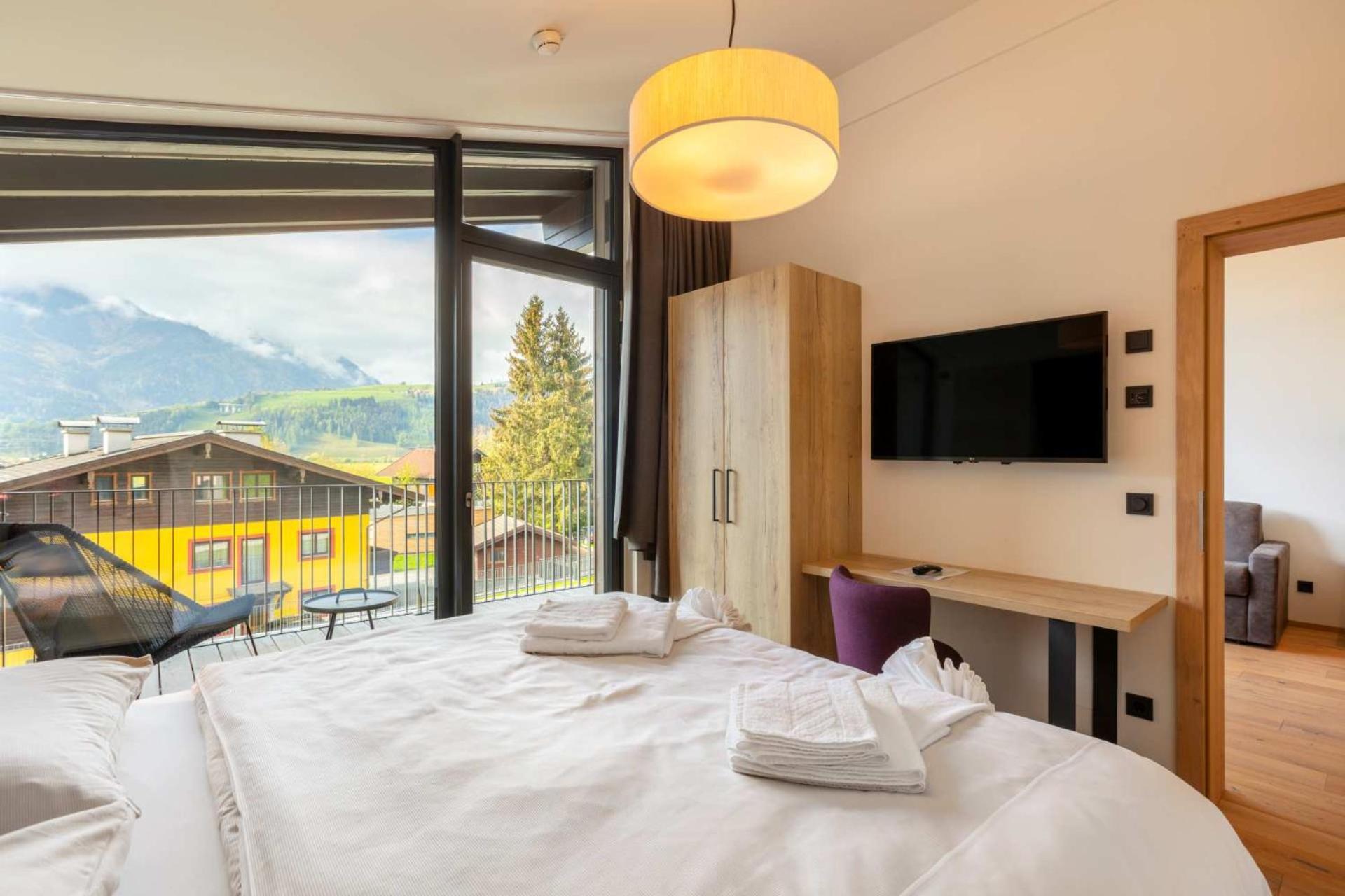 Emma Deluxe Aparthotel Ganzjaehrig Beheizter Aussenpool Piesendorf Pokój zdjęcie